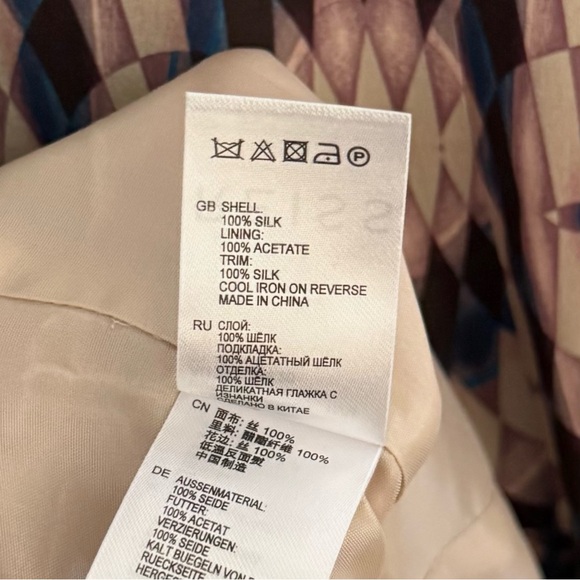 NWT REISS Estelle Kaleidoscope Print Dress Long Sleeve Fit & Flare Women’s 4 - Picture 6 of 7